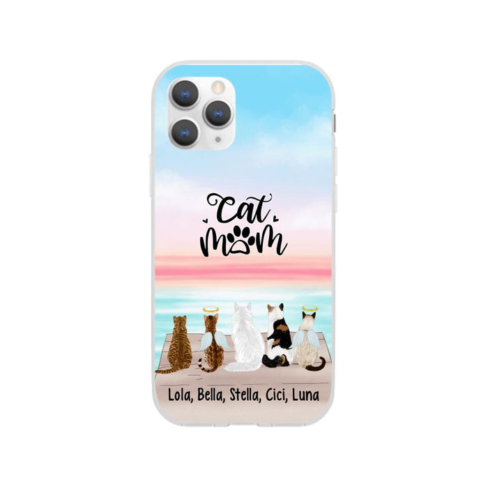 Up To 5 Cats Life is Better with Cats - Personalized Phone Case For Cat Lovers
