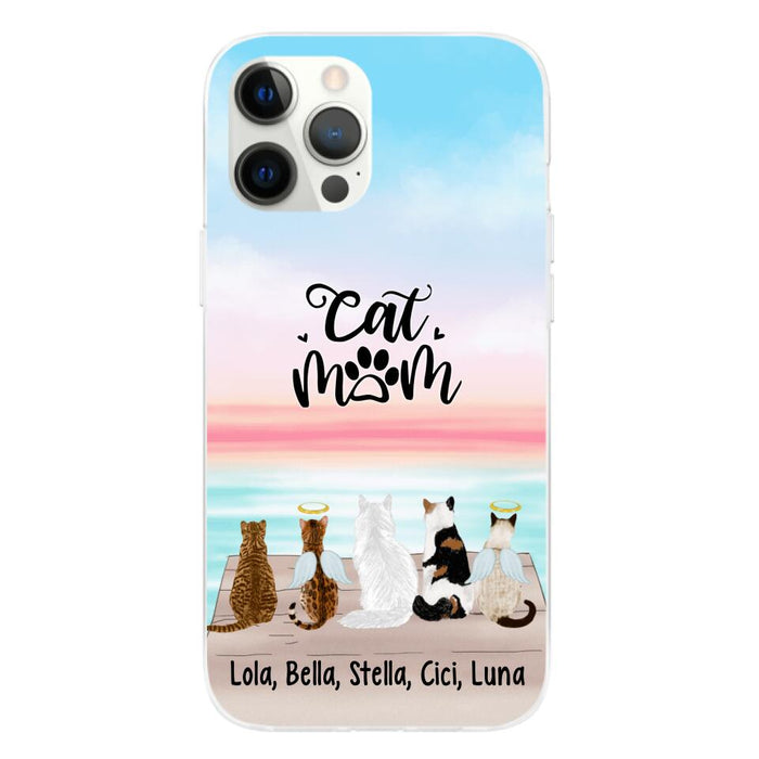 Up To 5 Cats Life is Better with Cats - Personalized Phone Case For Cat Lovers