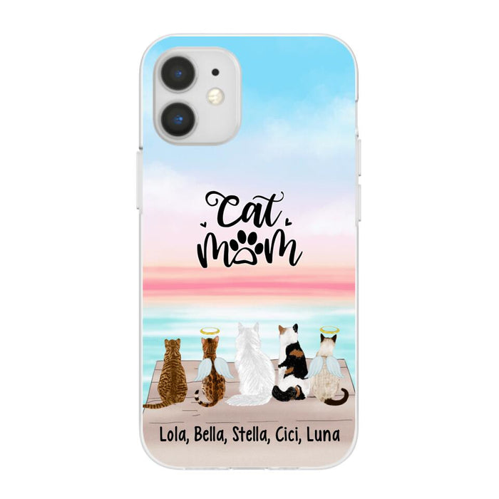Up To 5 Cats Life is Better with Cats - Personalized Phone Case For Cat Lovers