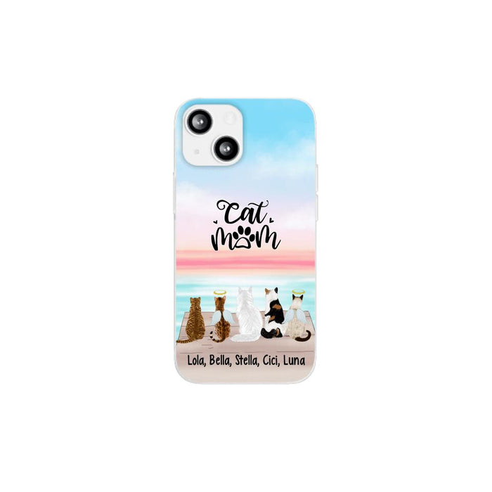Up To 5 Cats Life is Better with Cats - Personalized Phone Case For Cat Lovers