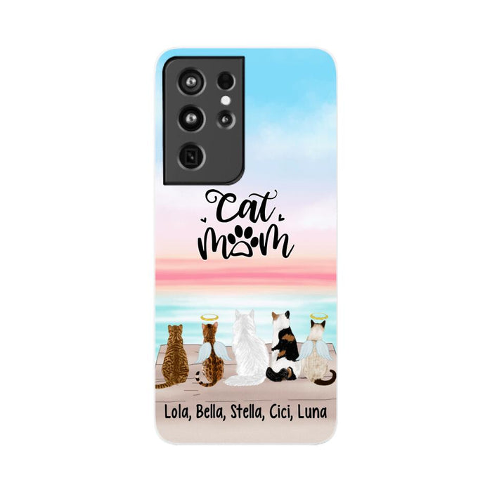 Up To 5 Cats Life is Better with Cats - Personalized Phone Case For Cat Lovers