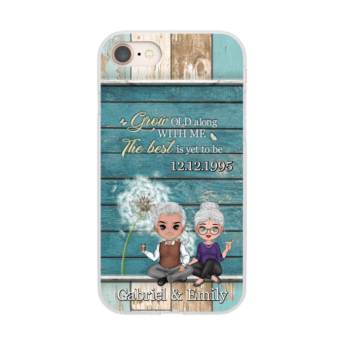 Grow Old Along With Me The Best Is Yet To Be - Personalized Phone Case For Him, Her, Couples, Anniversary