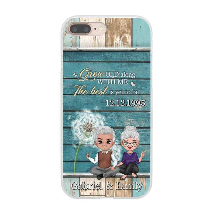 Grow Old Along With Me The Best Is Yet To Be - Personalized Phone Case For Him, Her, Couples, Anniversary