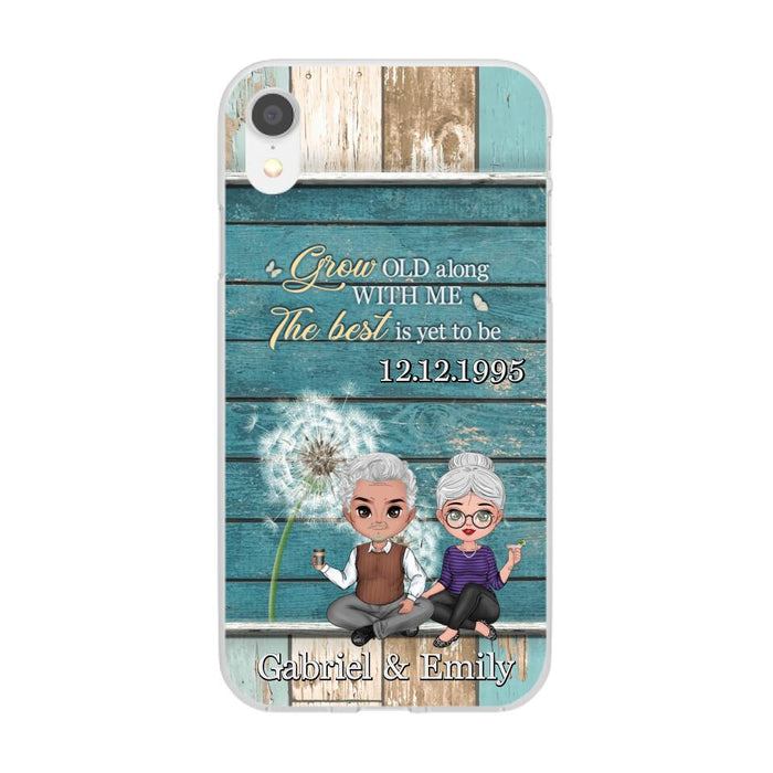 Grow Old Along With Me The Best Is Yet To Be - Personalized Phone Case For Him, Her, Couples, Anniversary