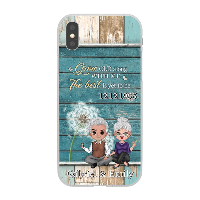 Grow Old Along With Me The Best Is Yet To Be - Personalized Phone Case For Him, Her, Couples, Anniversary