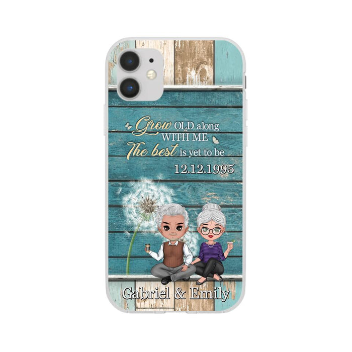 Grow Old Along With Me The Best Is Yet To Be - Personalized Phone Case For Him, Her, Couples, Anniversary