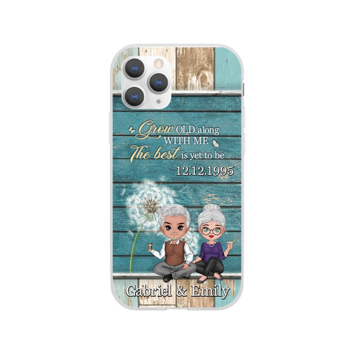 Grow Old Along With Me The Best Is Yet To Be - Personalized Phone Case For Him, Her, Couples, Anniversary