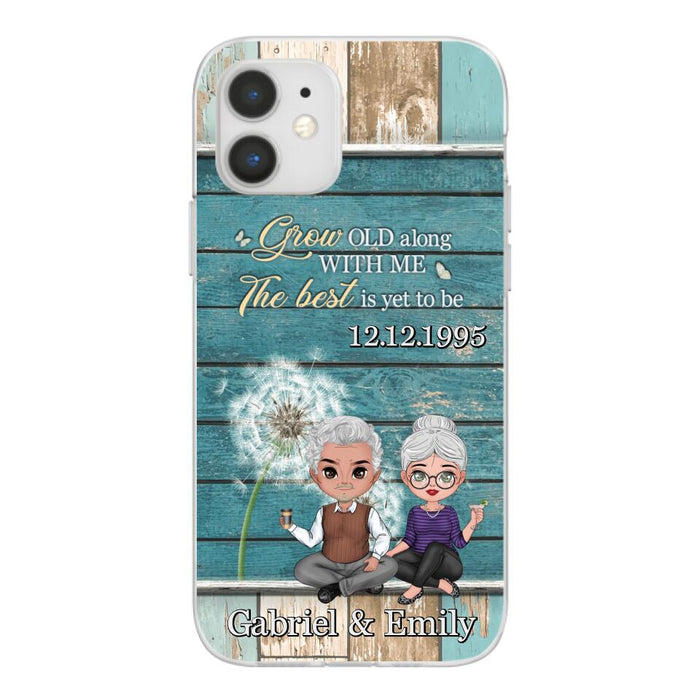 Grow Old Along With Me The Best Is Yet To Be - Personalized Phone Case For Him, Her, Couples, Anniversary