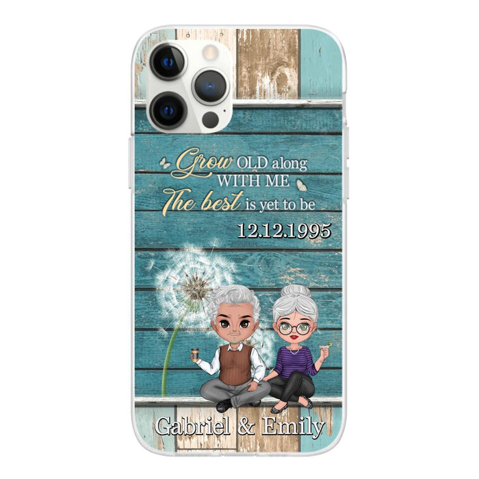 Grow Old Along With Me The Best Is Yet To Be - Personalized Phone Case For Him, Her, Couples, Anniversary