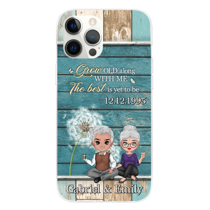 Grow Old Along With Me The Best Is Yet To Be - Personalized Phone Case For Him, Her, Couples, Anniversary