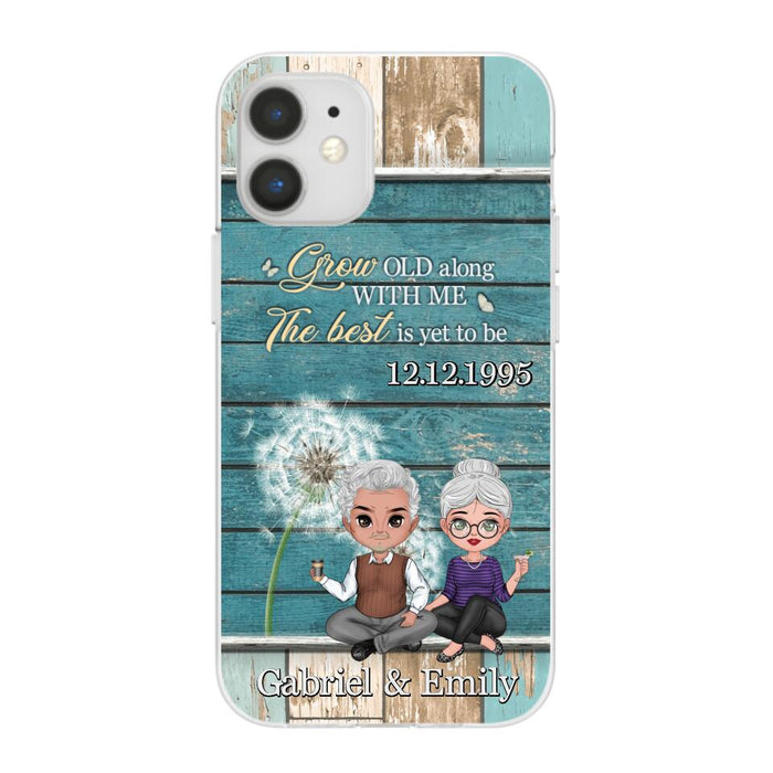 Grow Old Along With Me The Best Is Yet To Be - Personalized Phone Case For Him, Her, Couples, Anniversary