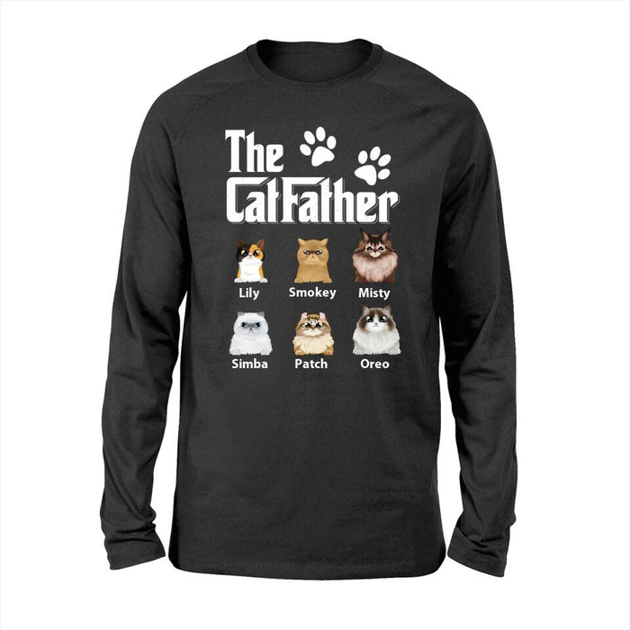 The Cat Father - Personalized Gifts Custom Cat Shirt for Cat Dad, Cat Lovers