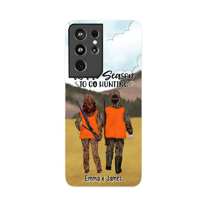 Tis The Season To Go Hunting - Personalized Phone Case For Hunting Lovers, Hunters