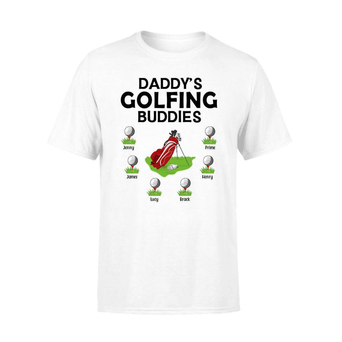 Daddy's Golfing Buddies - Personalized Gifts Custom Golf Shirt for Dad, Golf Lovers