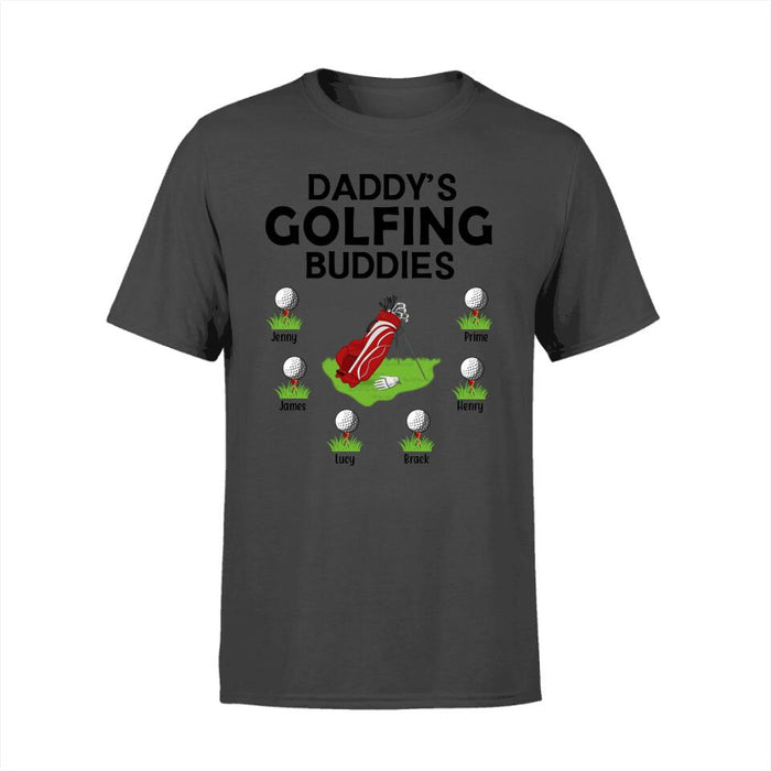 Daddy's Golfing Buddies - Personalized Gifts Custom Golf Shirt for Dad, Golf Lovers