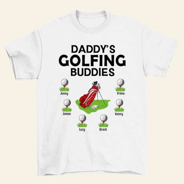 Daddy's Golfing Buddies - Personalized Gifts Custom Golf Shirt for Dad, Golf Lovers