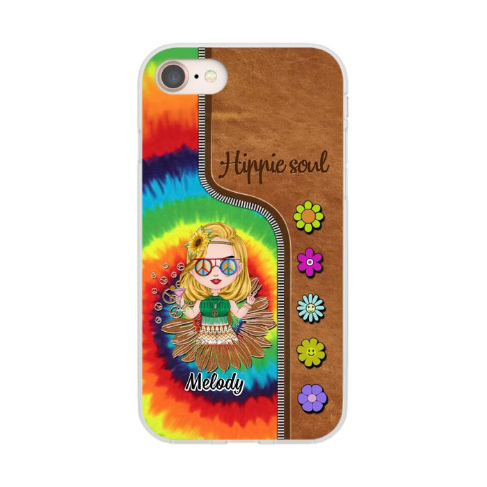 Hippie Soul - Personalized Phone Case For Her, Hippie