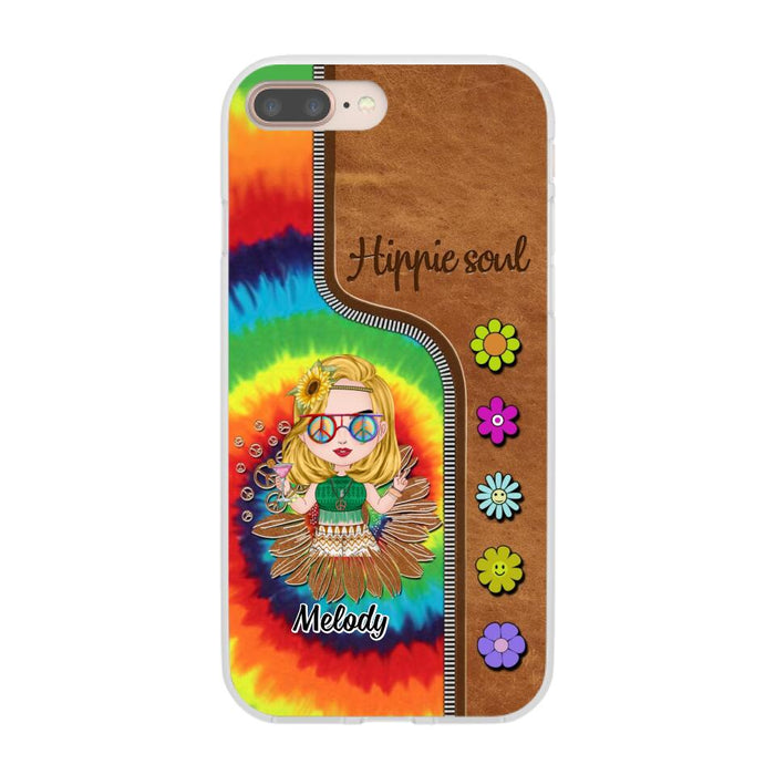 Hippie Soul - Personalized Phone Case For Her, Hippie