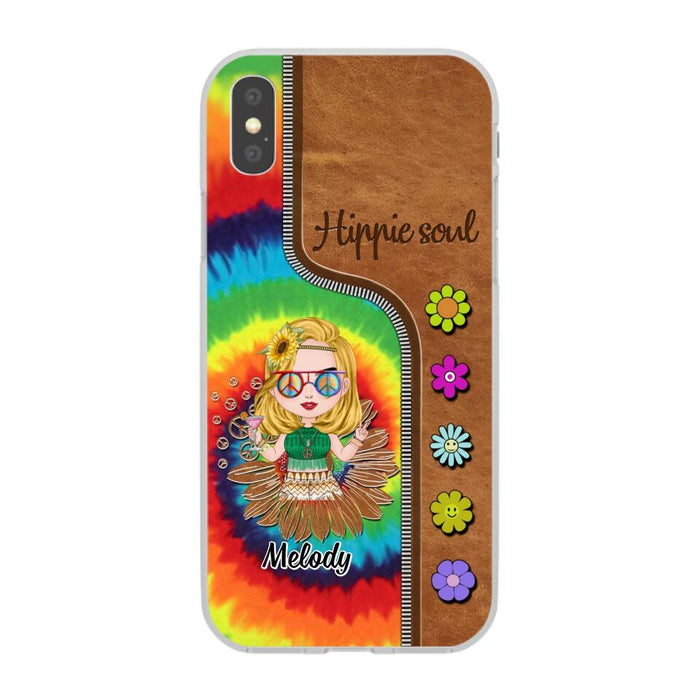 Hippie Soul - Personalized Phone Case For Her, Hippie