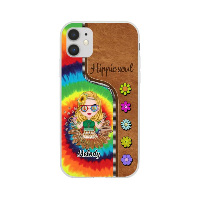 Hippie Soul - Personalized Phone Case For Her, Hippie