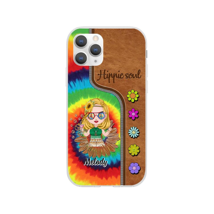 Hippie Soul - Personalized Phone Case For Her, Hippie