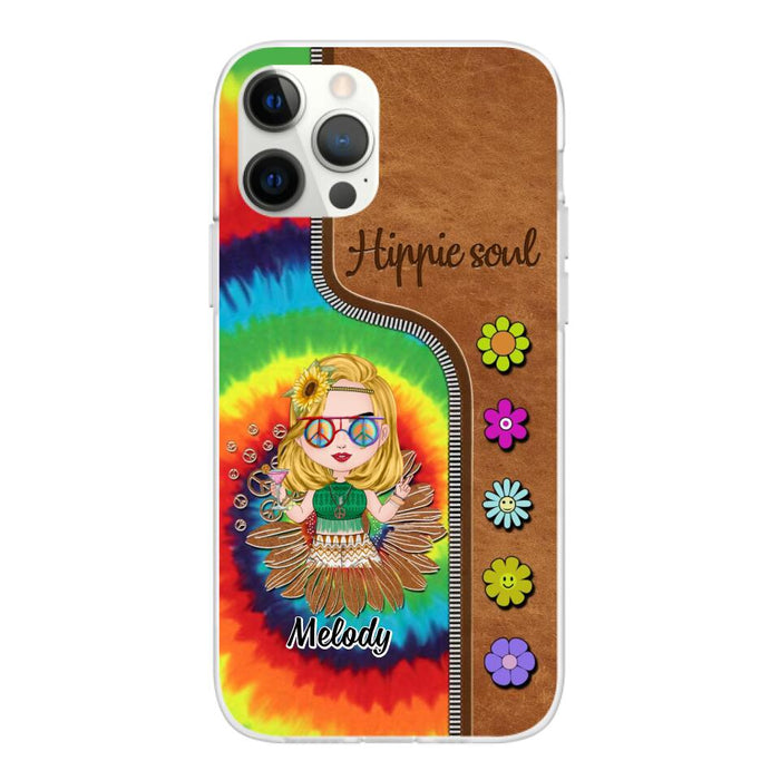 Hippie Soul - Personalized Phone Case For Her, Hippie