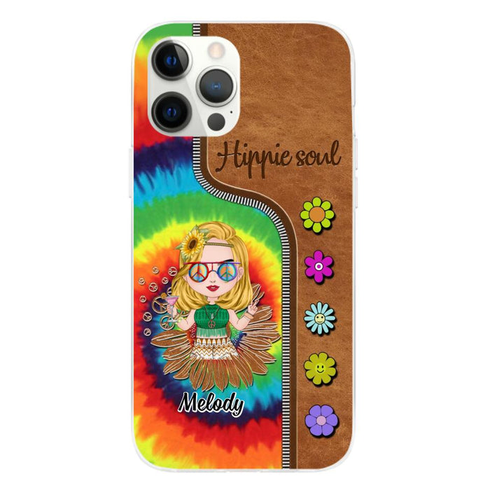 Hippie Soul - Personalized Phone Case For Her, Hippie