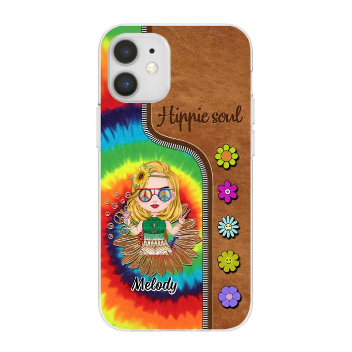 Hippie Soul - Personalized Phone Case For Her, Hippie