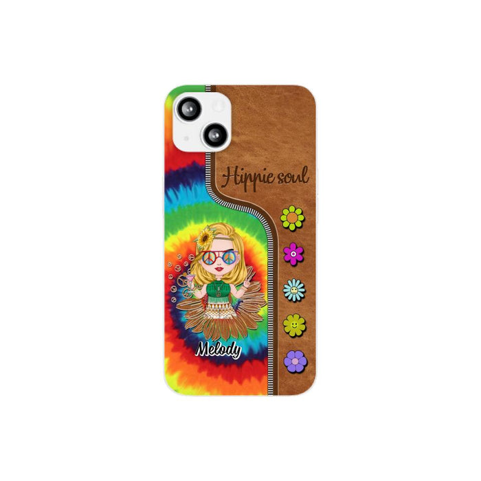 Hippie Soul - Personalized Phone Case For Her, Hippie