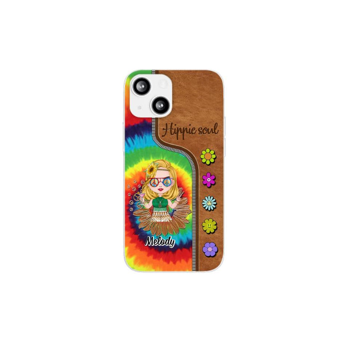 Hippie Soul - Personalized Phone Case For Her, Hippie