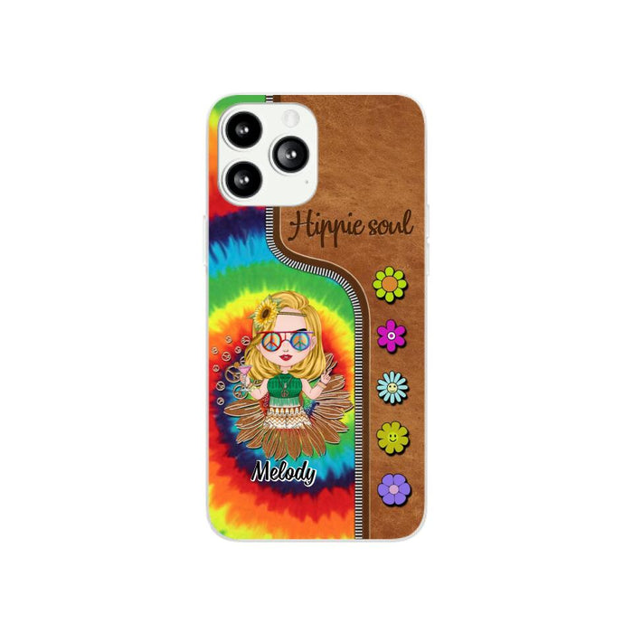 Hippie Soul - Personalized Phone Case For Her, Hippie