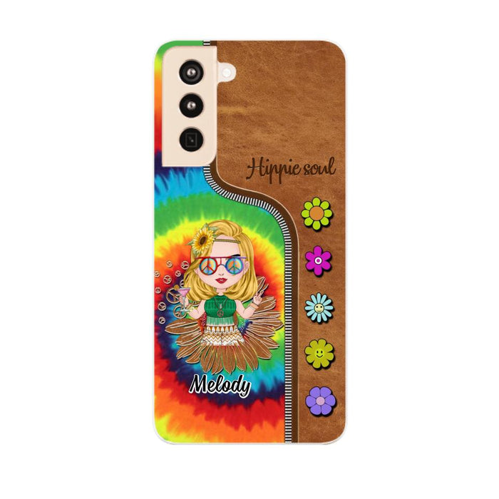 Hippie Soul - Personalized Phone Case For Her, Hippie