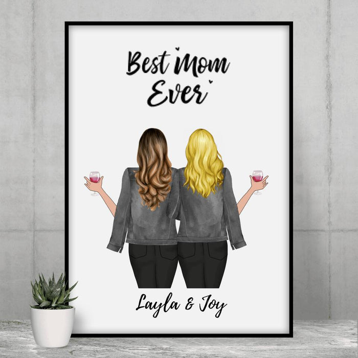 Best Mom Ever - Personalized Gifts Custom Poster for Mom