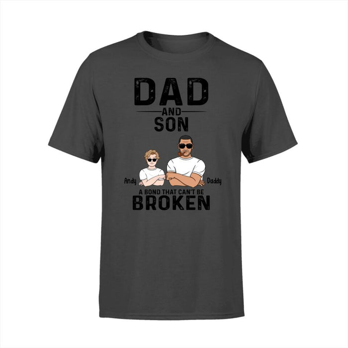 Dad and Son - Father's Day Personalized Gifts Custom Shirt for Dad