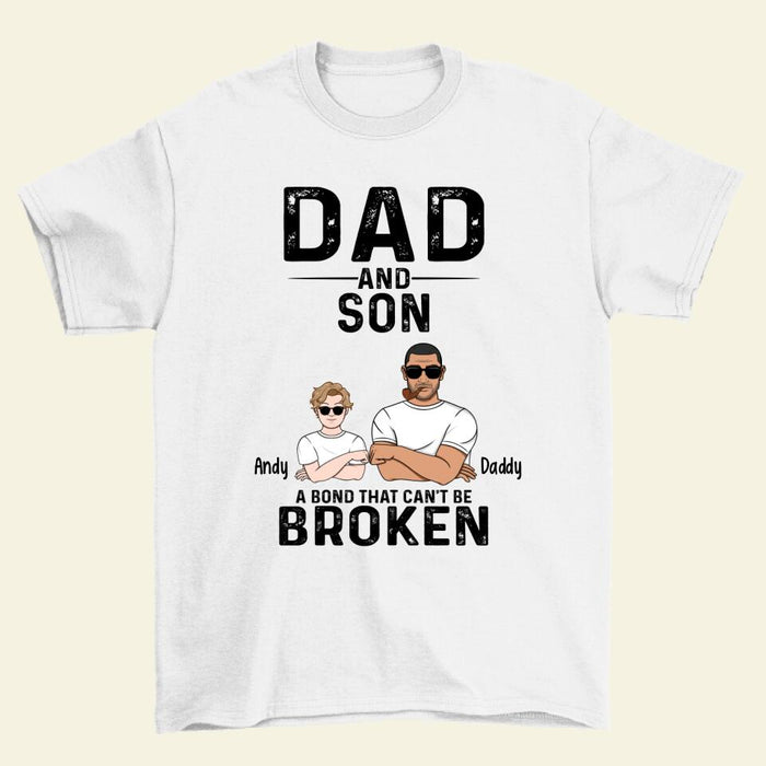 Dad and Son - Father's Day Personalized Gifts Custom Shirt for Dad