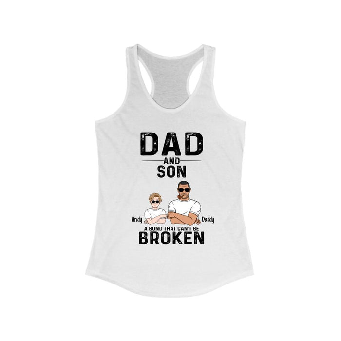 Dad and Son - Father's Day Personalized Gifts Custom Shirt for Dad