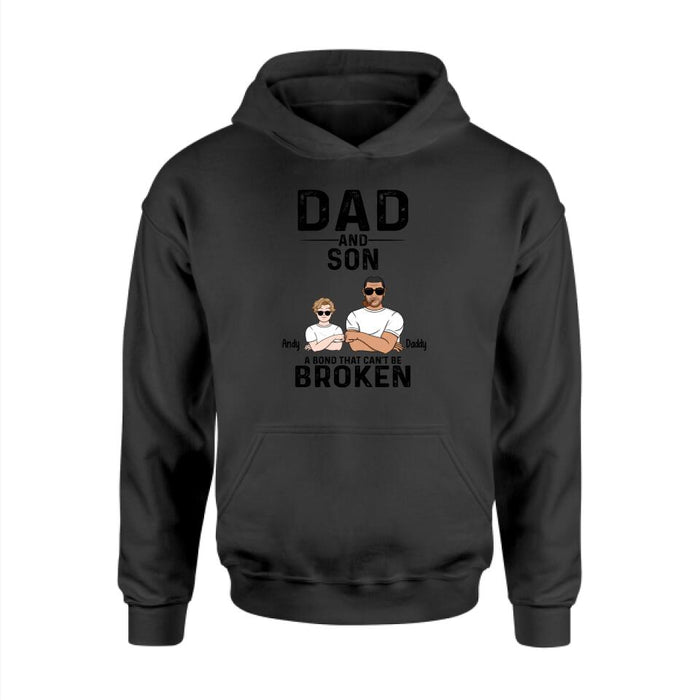 Dad and Son - Father's Day Personalized Gifts Custom Shirt for Dad