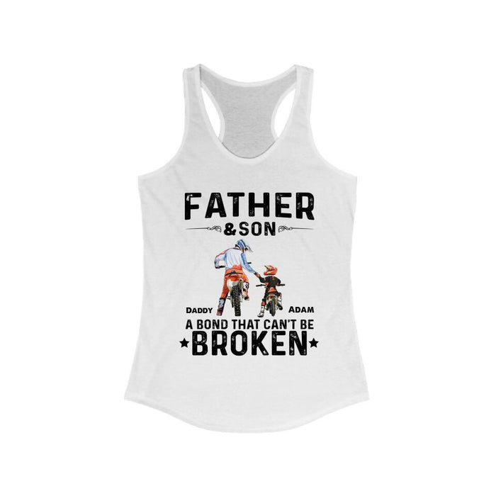 Dad and Son - Personalized Gifts Custom Motorcycle Shirt for Dad, Motorcycle Lovers