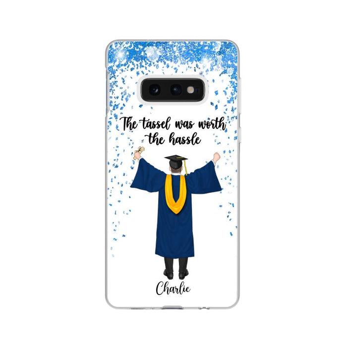 The Tassel Was Worth The Hassle - Personalized Phone Case For Daughter, Son, Graduation