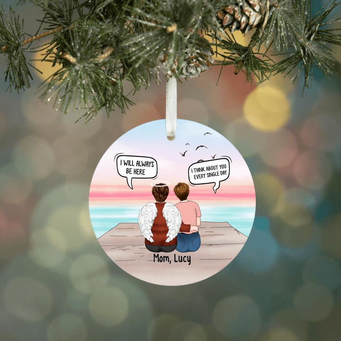 Daughter and Mom Conversation - Personalized Gifts Custom Memorial Ornament for Mom, Memorial Gifts