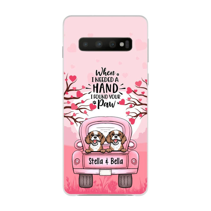 When I Needed a Hand, I Found Your Paw - Personalized Gifts for Custom Dog Phone Case for Dog Mom, Dog Lovers