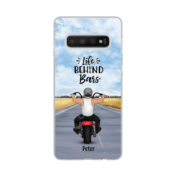 Life Behind Bars - Personalized Phone Case For Her, Him, Motorcycle Lovers