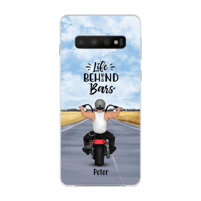 Life Behind Bars - Personalized Phone Case For Her, Him, Motorcycle Lovers