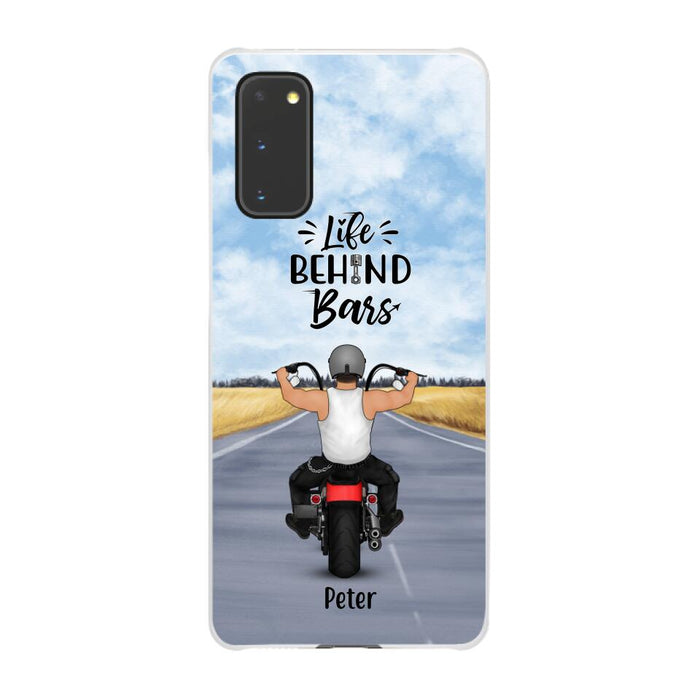 Life Behind Bars - Personalized Phone Case For Her, Him, Motorcycle Lovers