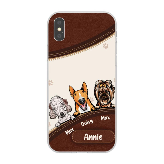 Cute Dog Personalized Gifts - Custom Phone Case for Dog Lovers, Dog Dad