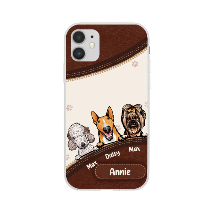 Cute Dog Personalized Gifts - Custom Phone Case for Dog Lovers, Dog Dad