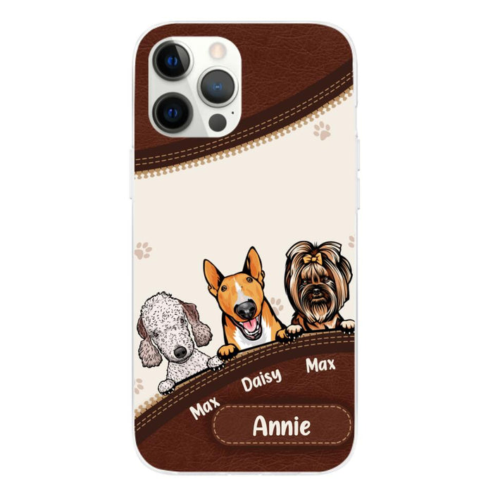 Cute Dog Personalized Gifts - Custom Phone Case for Dog Lovers, Dog Dad