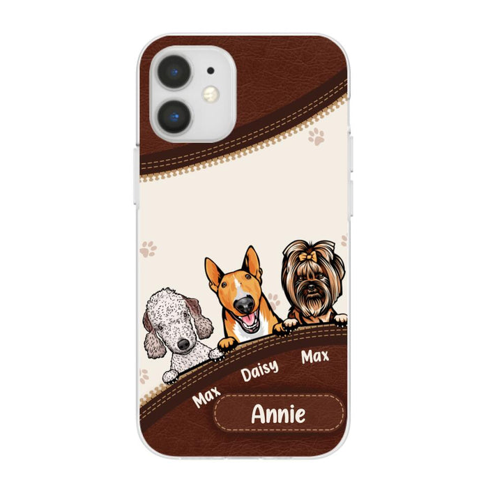 Cute Dog Personalized Gifts - Custom Phone Case for Dog Lovers, Dog Dad