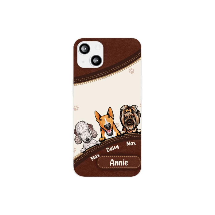 Cute Dog Personalized Gifts - Custom Phone Case for Dog Lovers, Dog Dad