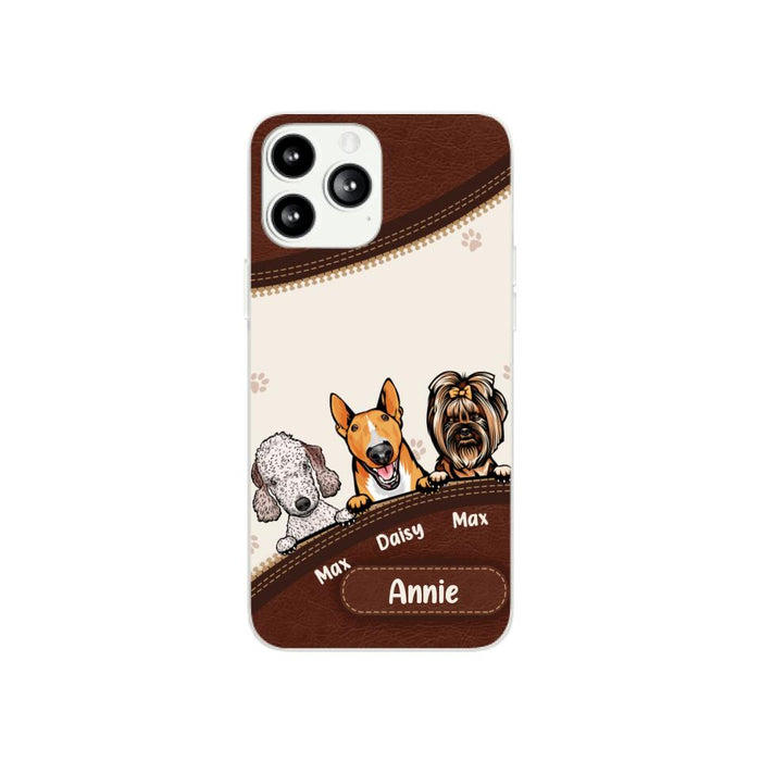 Cute Dog Personalized Gifts - Custom Phone Case for Dog Lovers, Dog Dad